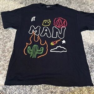 boohooMAN Cactus Graphic Tee Size Small